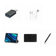 Universal Headphone +OTG+ Holster Case Cover+bluetooth Keyboard+Stylus Pen Set for 8.4 Inch Alldocube iPlay 50 Mini Tabl