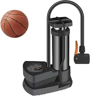 Bikes Air Pump,Foot-Activated Floor Bicycles Tire Inflator Pump - High Pressure Floor Inflator Multi-Purpose Portable Air Pump with Pressure Gauge for Sports Balls, Car Tires
