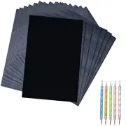 50 Sheets Carbon Paper Black Graphite Paper Transfer Tracing Paper And