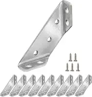 [GEDOX] Shelves Brackets, Right Angle Corner Brackets for Wood, Shelves Brackets for Wall, Stainless Steel Furniture Connector Angle Brace, Furniture Fastener Joint Corner Connectors for Doors, Shel