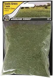 7MM Static Grass Medium Green