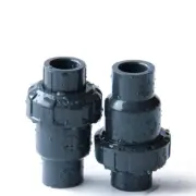Grey UPVC Flap Check Valve Non Return Solvent Weld Water Pipe Pond 20-63mm