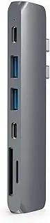 Satechi Type-C Pro Hub Adapter with USB-C PD (40 Gbps), 4K HDMI, USB-C Data, SD/Micro Card Reader, USB 3.0 - for M2/ M1 MacBook Pro/Air (Space Gray)