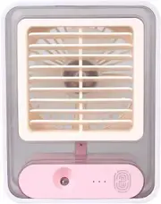 Portable Personal Air Conditioner Fan Mini Air Cooler Desk Fan USB White