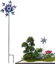 Outdoor Wind Spinner | Metal Wind Spinners Outdoor - Pinwheel Decor Sculpture Butterfly Design Chimes with Stake for Porch Decorations Landscape Patio