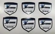 Sticker Decal Home Window Vinyl Nationwide Security Alarm Monitoring system x6