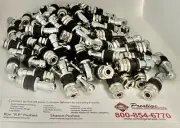 CHROME BOLT IN VALVE STEMS AND CAPS / 1.6" (42mm) TALL / QTY 100 PART # 2920XXS