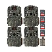 Browning Trail Cameras Strike Force FHDR 4 Pack with 4 x Memory Card Bundle