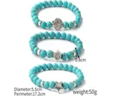 Fashionable Bohemian Turquoise Beaded Bracelet