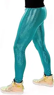 [Revolver Fashion] / Funstigators Festival Clothing: Men's Holographic Disco Meggings - Made in USA