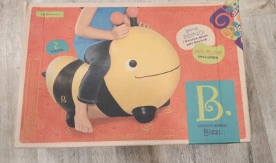Bizzi Ride-On Inflatable Bee Bouncer Bouncy Boing! Air Pump Included