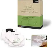 GRASHÜPFER® Pack of 3 Reusable Vacuum Cleaner Bags for DREAME and MOVA with Zip for DREAME X40 Ultra, X50 Ultra, L10, L20, L40, L50 Pro Ultra, X30 Ultra, E30 Ultra, S20 and MOVA E30, P50