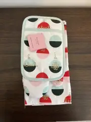 Kate Spade color block ornaments potholder, oven Mitt Towel MSRP $35