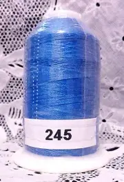 1 NEW Blue #245 GUTERMANN miniking 100% polyester thread 1094 yds Spool