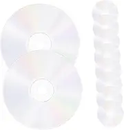 Ciieeo 20pcs CD Decoration CD Cases CD Disc CD Blank Discs CD Storage CD Case Holder CD Mirror CD to Paint Audio CD Blanks Vinyl Frame Vinyl Record Dividers Blank CD Plastic Transparent