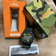 Casio G SHOCK Tommy Camouflage Digital Watch 20BAR Water Resistant Japan