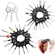 Swpeet 41Pcs Terminal Removal Tool Assortment Kit, Wire Connector Terminal Pin Extractors Pin Terminal Extractor Kit for Most Car Connector Terminal Needle Removal Tool with Protective Bag
