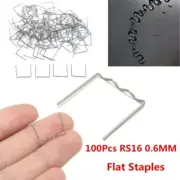 100 X RS16 0.6mm Flat Staples Hot Stapler For Cars Bumper Weld Repair Set