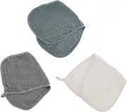 GLSTOY 3pcs Baby Burp Cloths Comfortable Washcloths for Newborns Toddlers Soft Absorbent Reusable Colorfast Portable