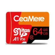 Tri-color Memory Card 32GB / 64GB Class10 High Speed TF Card Data Storage MP4 MP3 Card for Car Driving Recorder Security Monitor Camera Card Speakers