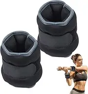 Adjustable Ankle Weights - 1 Pair Fitness Leg Wrist Bands Set,Hand Leg Weights Workout Equipment for Outdoor Running, Walking, Yoga