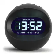 Newgate Centre Of The Earth Lcd Alarm Clock Black