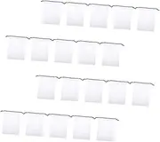 Veemoon 50pcs Transparent Travel Shoe Bags Portable Organizer Pouches for Shoes Compact Storage with Visible Window for Efficient Sorting and Easy Identification