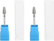 Nail Art Drill Bits Rough Surfaces Remove Dead Skin Nail Polishing Heads for Nail Grinding Machine Blue