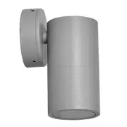Max LED 240v 1L Fixed Outdoor Wall Lights Silver | Marden Designer