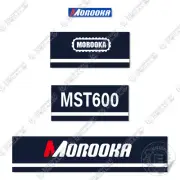 Fits Morooka MST-600 Decal Kit Rubber Track Carrier Decal Kit - 3M Vinyl!