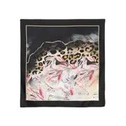 [D'aniello] D'aniello Square Scarf ONE SIZE BLACK/PINK