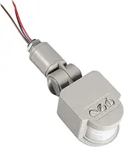 LED Outdoor 90-180 Degree Infrared PIR Motion Sensor Detector Wall Light Switch Gray for Home Security