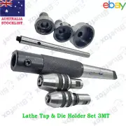 HAWK Tap & Die Holder Set Shank 3MT Lathe Threading Tapping Kit 8PC Set NEW