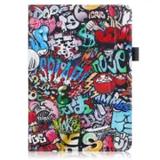 For Ipad 10.2 Cowhide Texture Patterned Drawing Horizontal Flip Leather Case With Holder and Sleep / Wake-Up Function