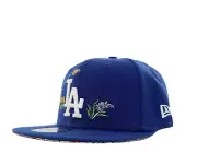 New Era LA Dodgers MLB Watercolor Floral 59FIFTY Fitted Hat Size 7 1/2 NEW