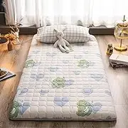 Japanese Roll-Up Futon Mattress Single Double Soft Breathable Non-Slip Portable Camping Mattress(B,90x200cm)