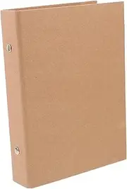 Sewroro Vintage Loose Leaf Binder Cover with Binding Belt Closure Refillable Notebook Shell for Practical Storage for Students and Office Use