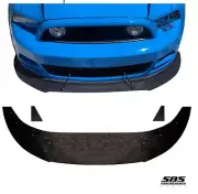 FRONT SPLITTER +2 WINGLETS for 2013-2014 MUSTANGS GT or V6 (Leguna Seca style)