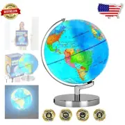 Beautiful Illuminated Kids Globe - 12" Learning & Decor Lamp with Accessories