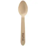BioPak Wooden Teaspoons 10cm 2000 Pack