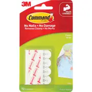 3M Command Adhesive Poster Strips Small 12 pack