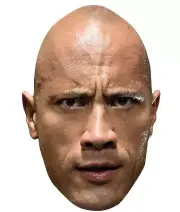 The Rock Dwayne Johnson WWE Wrestler Official Single 2D Card Party Face Mask