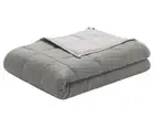 Satwip Cooling Weighted Blanket 12 Pounds Cool Moire Jersey Twin Size Bed Bla...