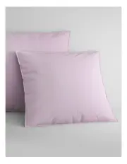 [Sheridan] Bayley Washed Percale European Pillowcase Pair in Dusty Mauve