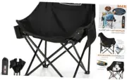 Pre-Assembled Portable Folding Camping Chair - Lightweight Camp Chair with