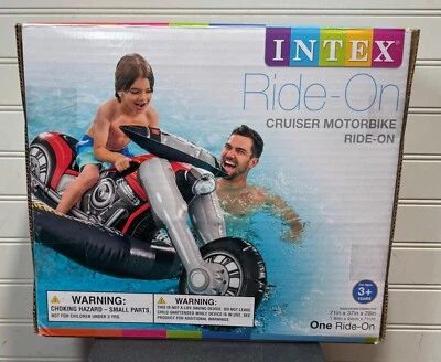 NEW Intex 57534EP Cruiser Motorcycle Inflatable Ride-On Pool Float Toy