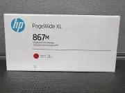 HP 867M 1L Magenta PageWide XL Ink Cartridge - Genuine OEM High-Quality Printing
