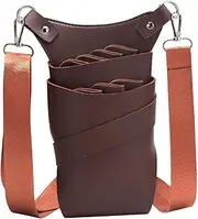Mikinona Hairstylist Waist Bag Portable PU Scissor Organizer for Hairdressing Tools Lightweight and Durable Storage Pouch for Combs and Shears for Salon Professionals