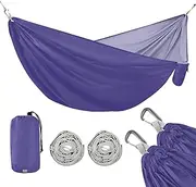 Dark Slate Blue Camping Hammocks Camping Gear with 2 Tree Straps, Beach Hammock Portable 114" x 54"