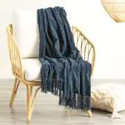 Renee Taylor Newland Opal Chenille Polyester 130x170cm Soft Throw Plush Blanket